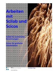 Arbeiten mit Scilab und Scicos - Jean-Marie Zogg