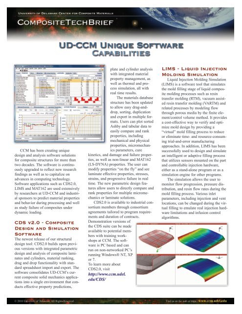 CDS v2.0 - Composite Design and Simulation Software LIMS ...