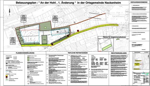 B-Plan An der Hohl; 1. Änderung - VG Bodenheim
