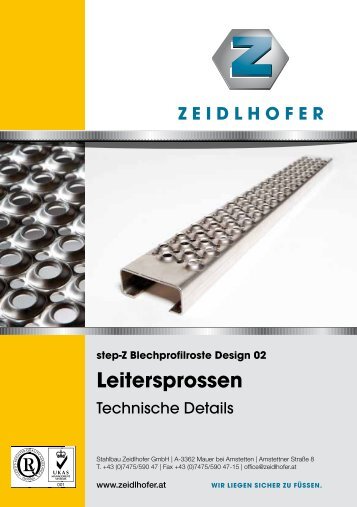 Leitersprossen - Stahlbau Zeidlhofer GmbH