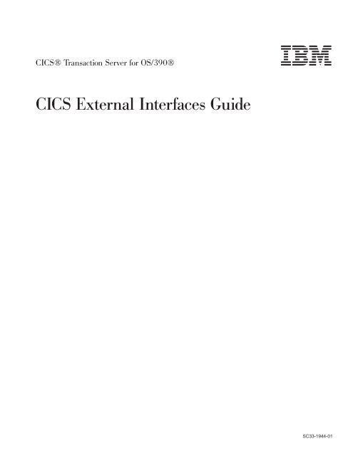 CICS External Interfaces Guide - FTP