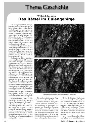 Thema Geschichte: Das Rätsel im Eulengebirge