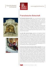 Handout Französische Botschaft - Ambassade de France