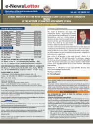 E-News Letter - Baroda Branch of WIRC of ICAI