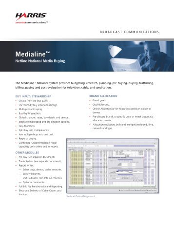 Adtraq - Harris Broadcast Communications - Harris Corporation