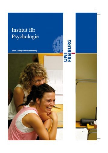 Institutsbroschüre - Institut für Psychologie