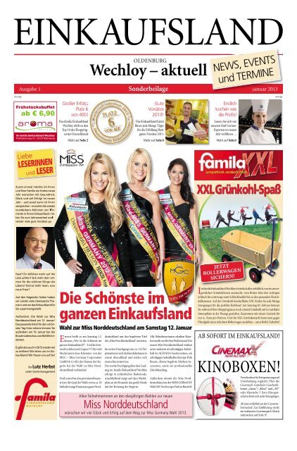 Zur Centerzeitung - Einkaufsland Wechloy