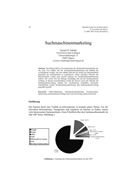 Suchmaschinenmarketing - E-LIS