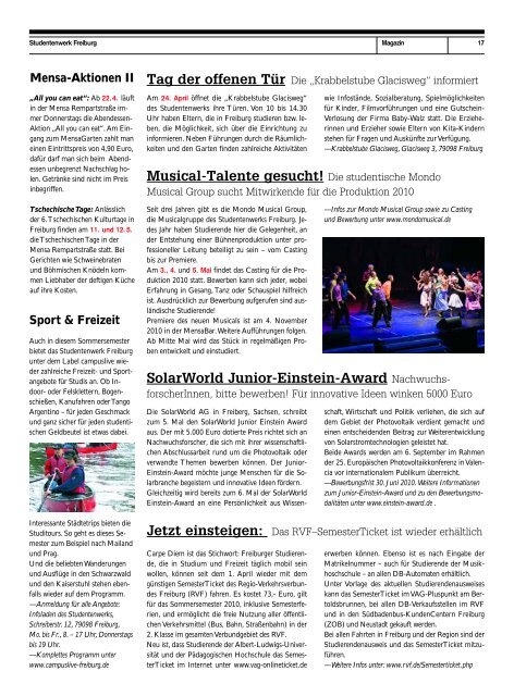 PDF Download 04 - alberta - das freiburger magazin für studierende