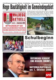 Nummer 3/2006 - Waldegg-Aktuell - SPÖ