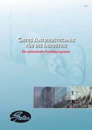 GATES ANTRIEbSTECHNIK FüR DIE INDUSTRIE - Gates Corporation