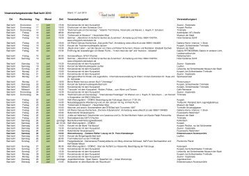Veranstaltungskalender Bad Ischl 2010 - fus-mitglieder.at