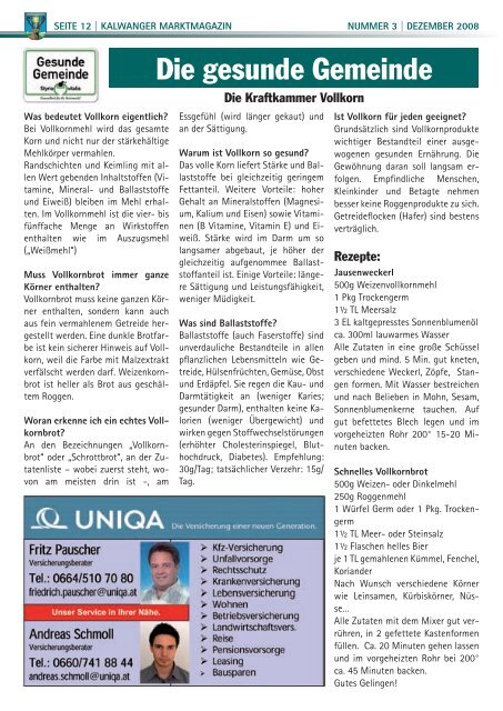 MARKTMAGAZIN - Kalwang