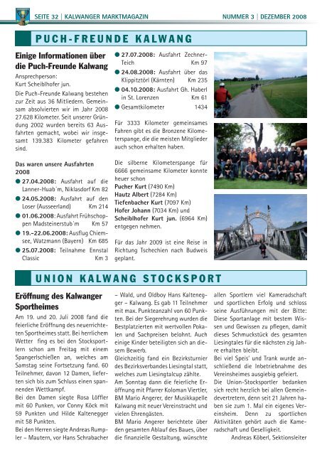 MARKTMAGAZIN - Kalwang