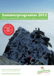 Sommerprogramm 2012 - Ternberg-Trattenbach - Naturfreunde