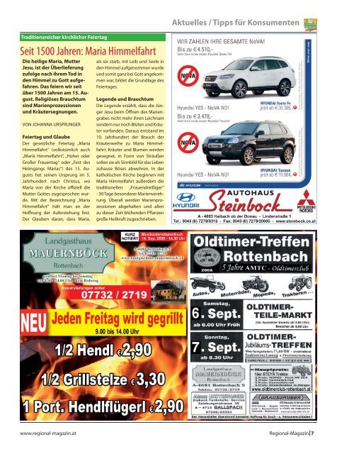 platz Natternbach gesucht - Regional-Magazin
