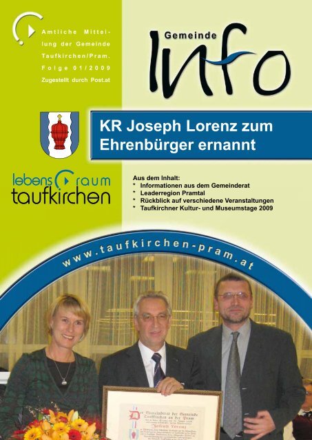 Gemeinde Info Folge 1/2009 - Taufkirchen an der Pram