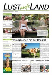 Vom Klischee hin zur Realität - Lust aufs Land