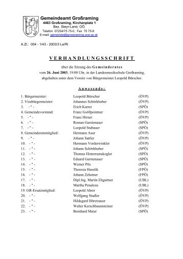 2003-06-26 - .PDF - Großraming