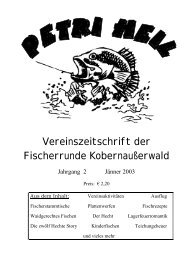 Fischerzeitung 2003 - Fischerrunde Kobernaußerwald