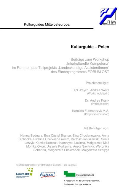 Kulturguides Mittelosteuropa: Polen - Fachhochschule des ...