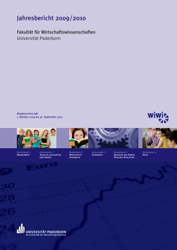 Jahresbericht 2009/2010 - Fakultät für Wirtschaftswissenschaften ...
