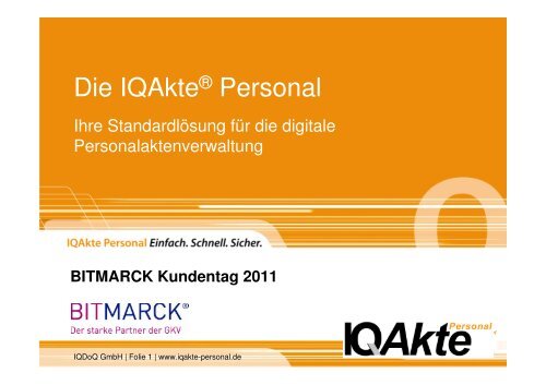 IQDoQ_IQAktePersonal - Bitmarck Holding GmbH