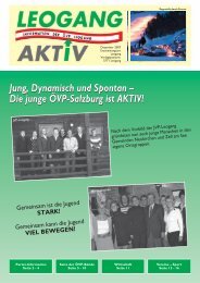 Jung, Dynamisch und Spontan – Die junge ÖVP-Salzburg ist AKTIV ...