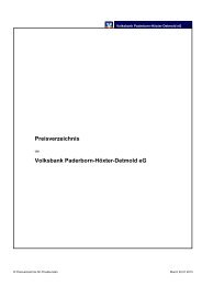 Zum Preis- und Leistungsverzeichnis (PDF) - Volksbank Paderborn ...