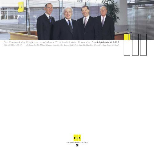 Raiffeisen Landesbank Tirol Mitarbeiter