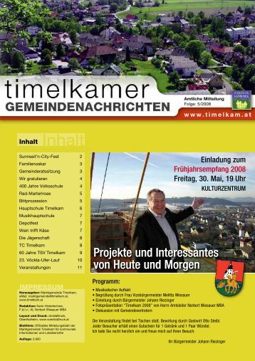 Gemeindenachricht Nr. 5/2008 - Timelkam