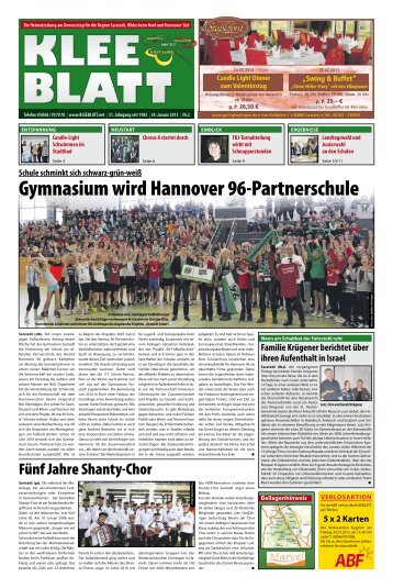 Gymnasium wird Hannover 96-Partnerschule - Kleeblatt