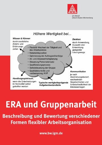 ERA und Gruppenarbeit - IG Metall