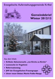 Gemeindebrief Winter 2012/13 - Evangelische ...