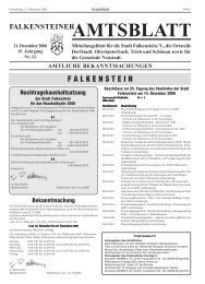 AMTSBLATT - Stadt Falkenstein im Vogtland