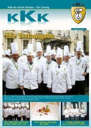 Die Erstausgabe - KKK KLUB DER KÖCHE KÄRNTEN