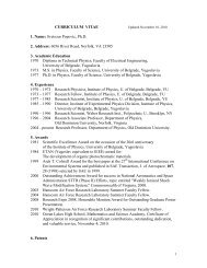 Svetozar Popovic, Ph - Old Dominion University