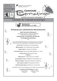 Einladung zum volkstümlichen Wunschkonzert - Bermatingen