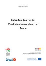 Status Quo Analyse des Wandertourismus entlang der ... - Donausteig