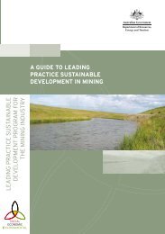 A guide to leading practice sustainable development in mining