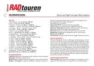 Radreise Norwegen - Radtouren Magazin