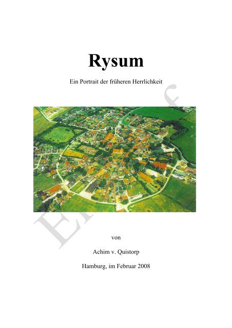 Rysum - Familie v. Quistorp