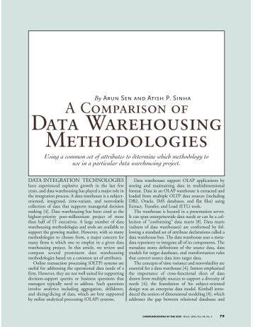 A comparison of data warehousing methodologies -sen.pdf