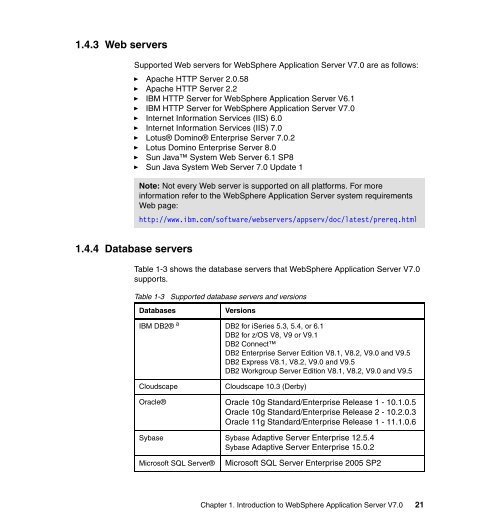 WebSphere Application Server V7.0: Concepts ... - IBM Redbooks