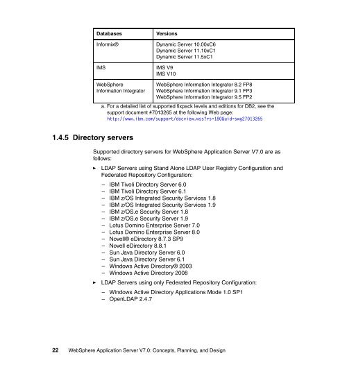 WebSphere Application Server V7.0: Concepts ... - IBM Redbooks