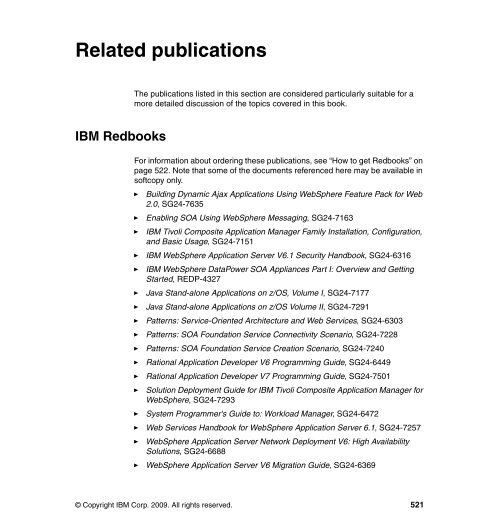 WebSphere Application Server V7.0: Concepts ... - IBM Redbooks
