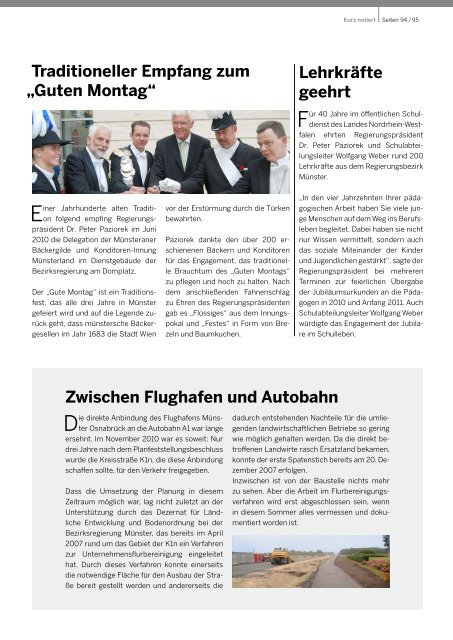 Jahresblick 2010/2011 - Bezirksregierung Münster