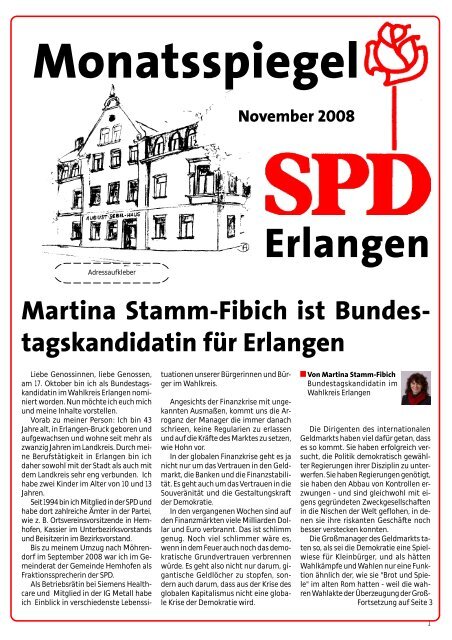 Ausgabe November 2008 - SPD Erlangen