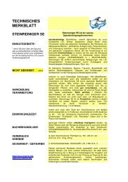 Sicherheitsdatenblatt - SCA Chemie & Dienstleistung GbR - T-Online