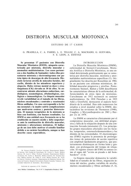 distrofia muscular miotónica y diabetes